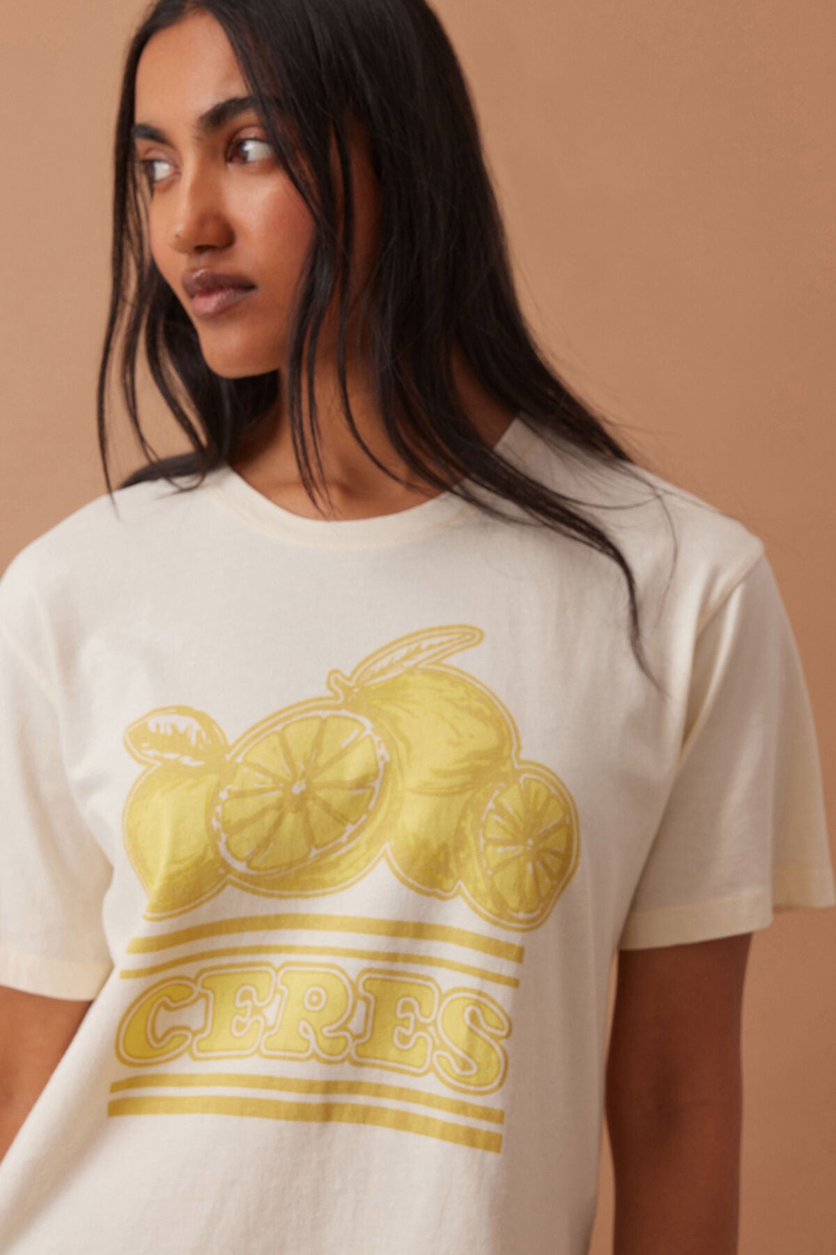 Ceres Life Stevie Slouchy Tee in Citrus