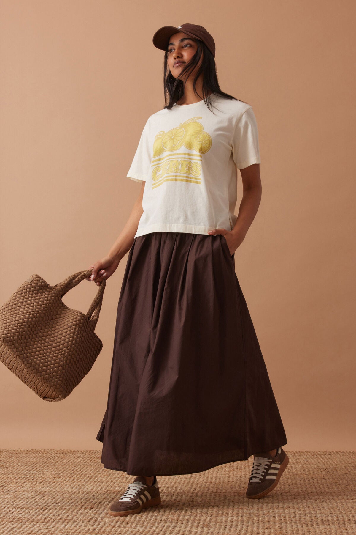 Ceres Life Stevie Slouchy Tee in Citrus