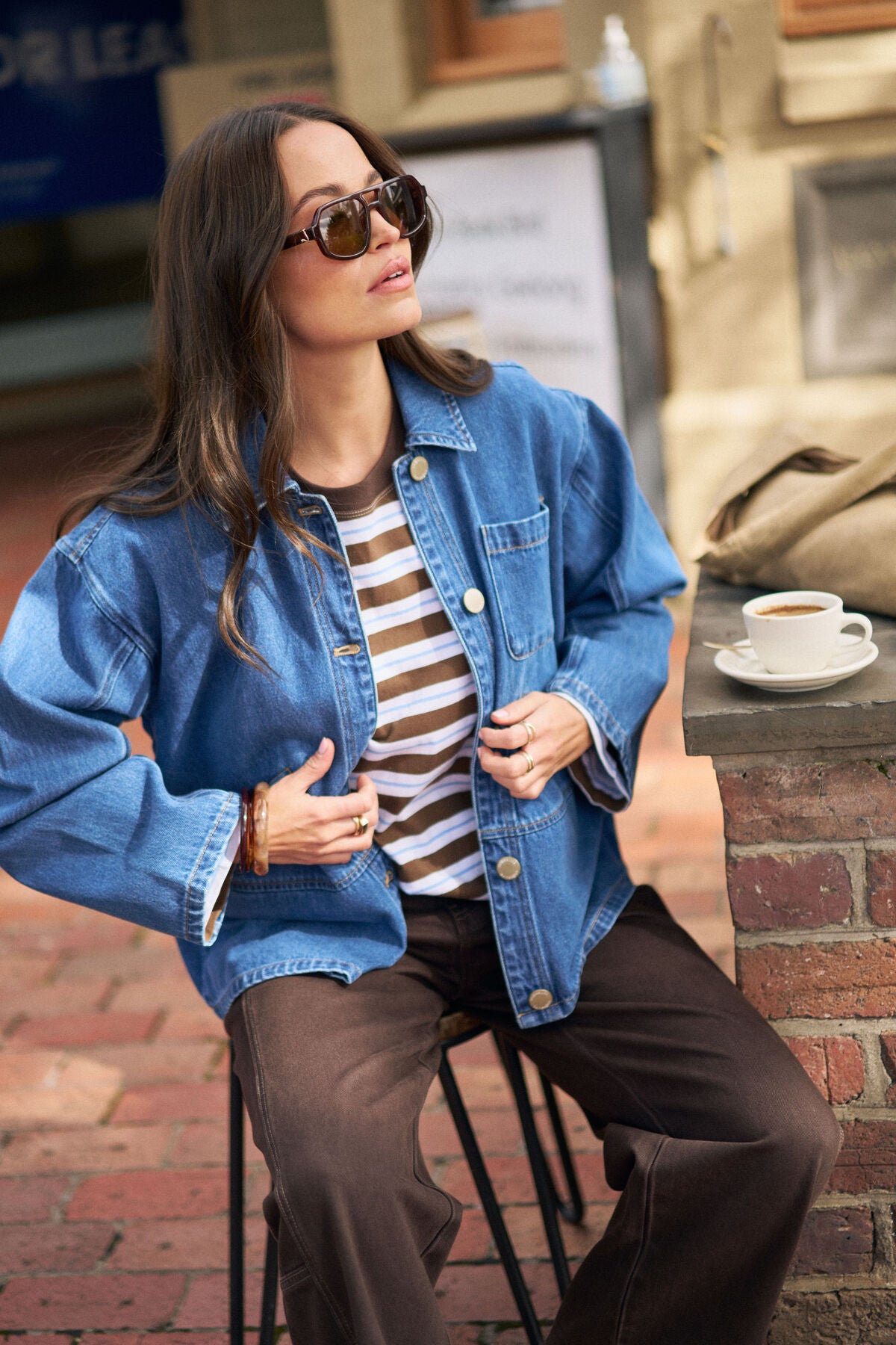 Ziggy Denim Shacket in Fresh Indigo
