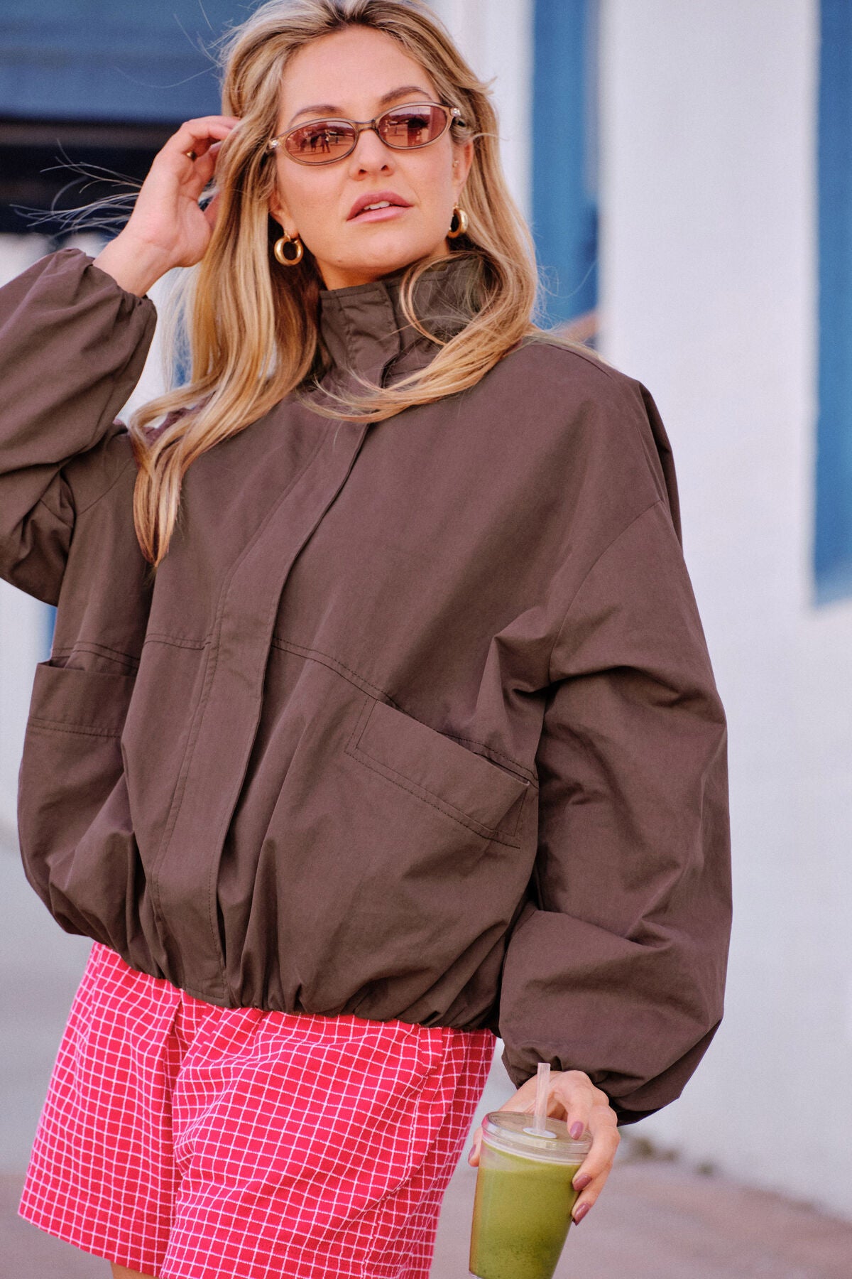 Gwen Bubble Jacket in Brunette