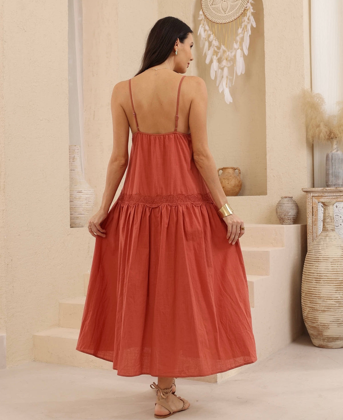 Sienna Dress in Terracotta