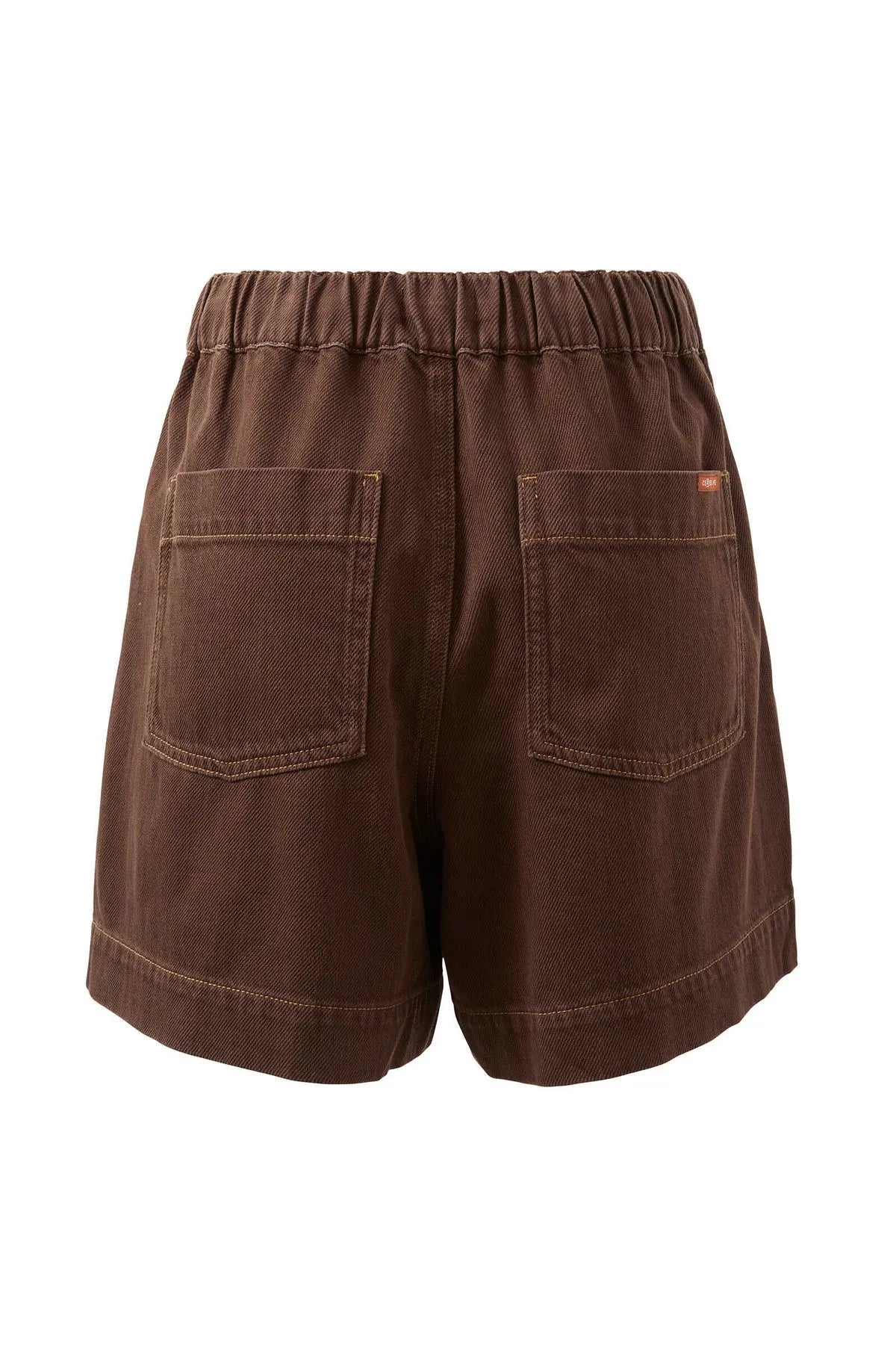Ceres Life Relaxed Everyday Shorts in Chocolate