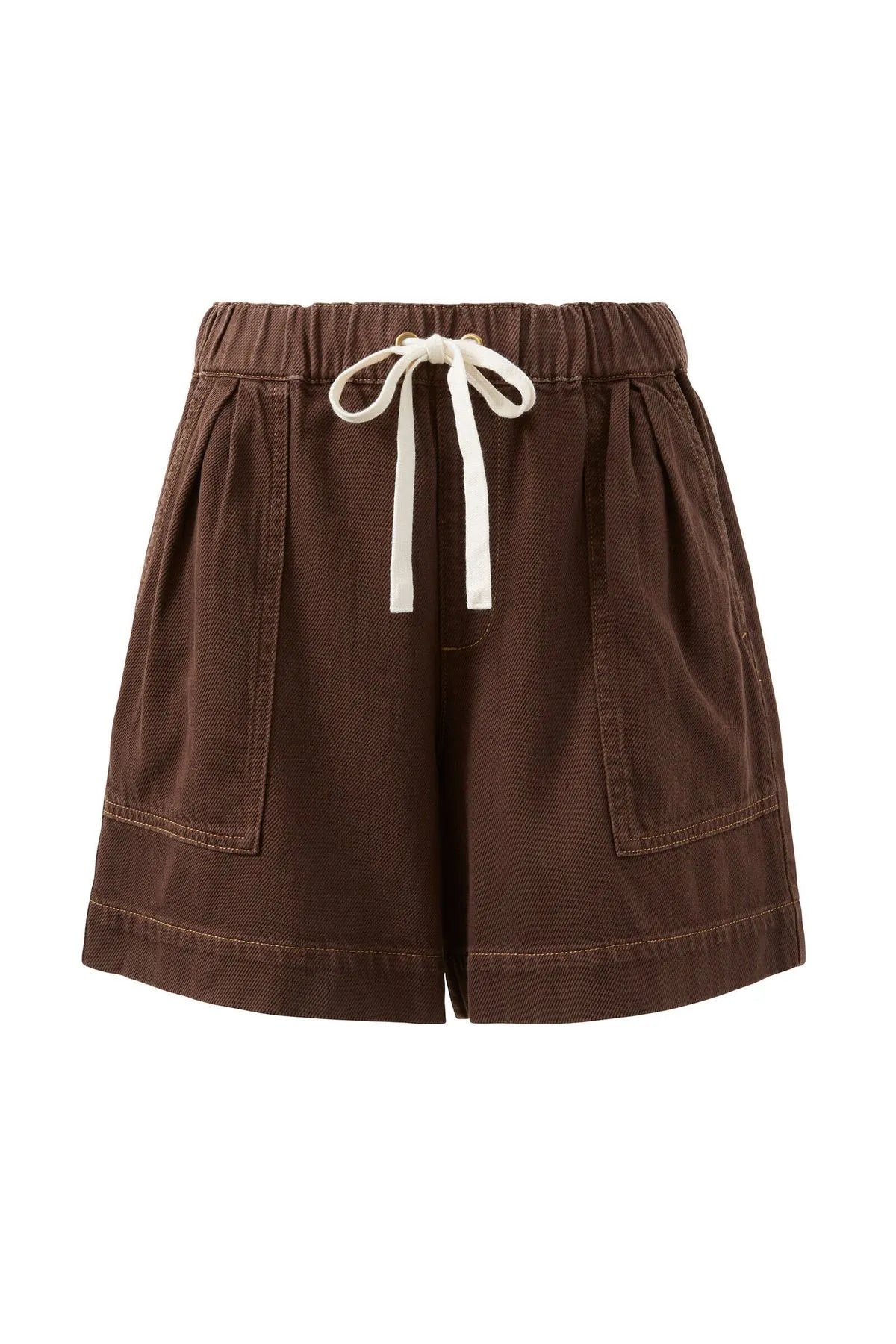 Ceres Life Relaxed Everyday Shorts in Chocolate