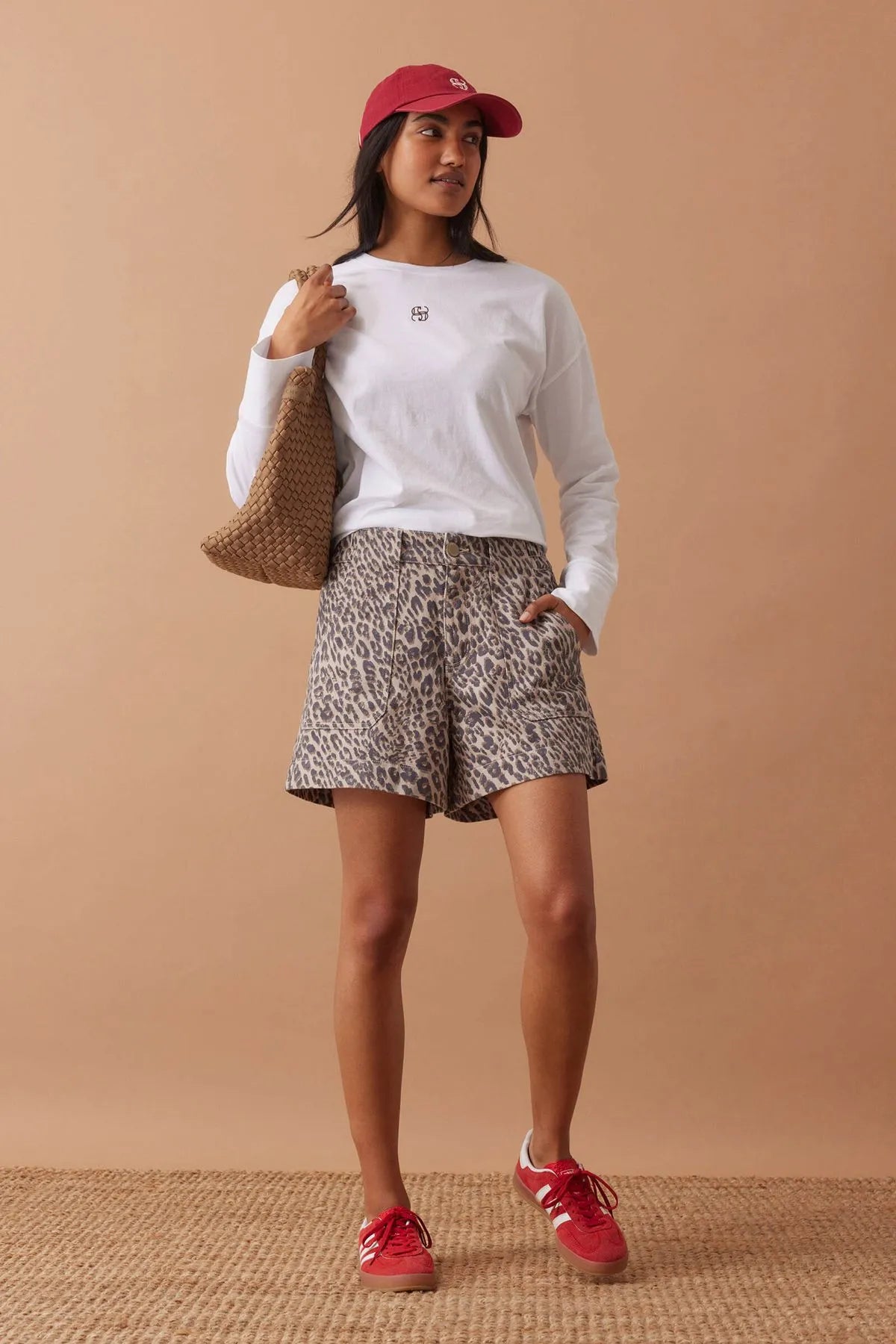 Ceres Life Weekender Shorts in Leopard