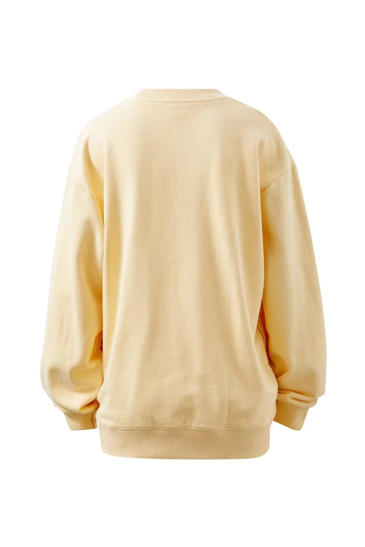 Ceres Life Isla Oversized Crew in Sunny Yellow Heritage Logo