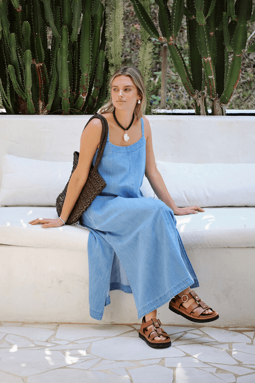 Ceres Life Remy Strappy Midi Dress