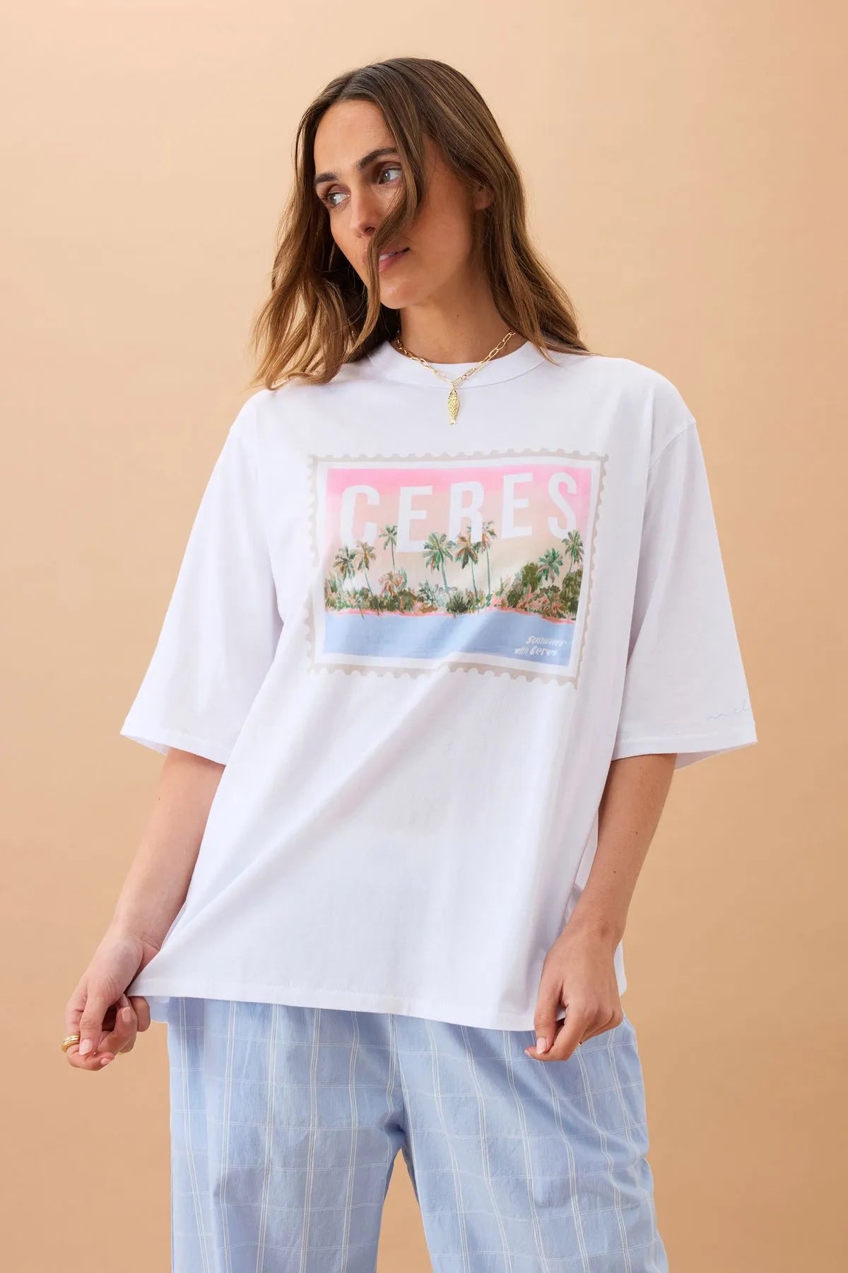 Ceres LIfe Liv Oversized Tee - Ceres Holiday Stamp