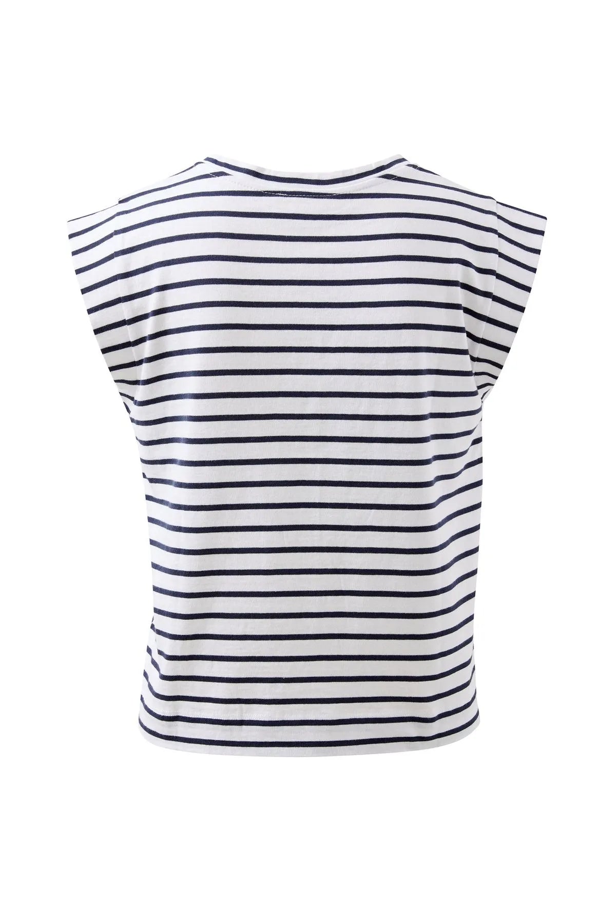 Ceres Life EXTENDED SHOULDER TEE/WHITE/FRENCH NAVY STRIPE