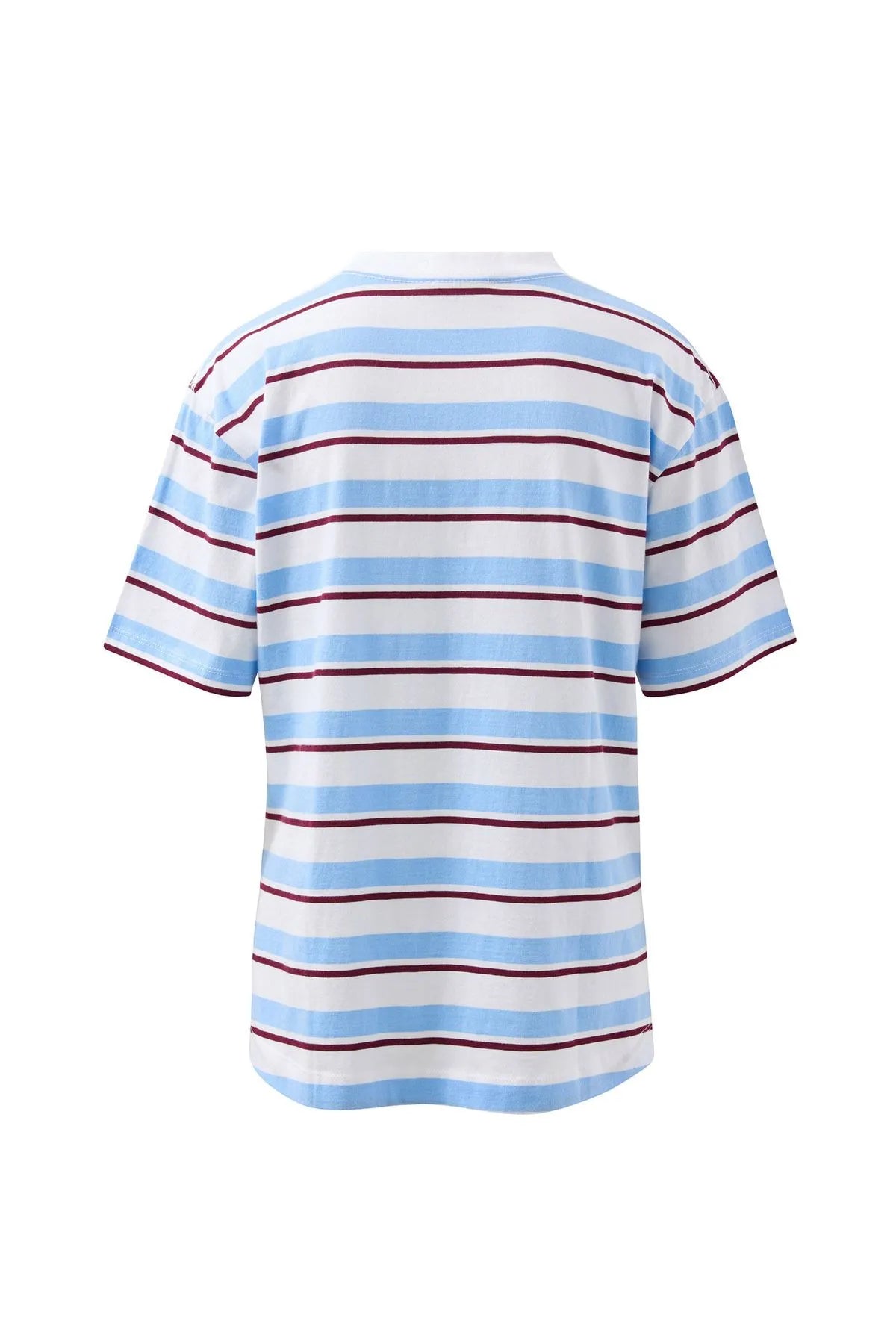 Ceres Life Stevie Slouchy Tee in Powder Pomegranate Retro Stripe