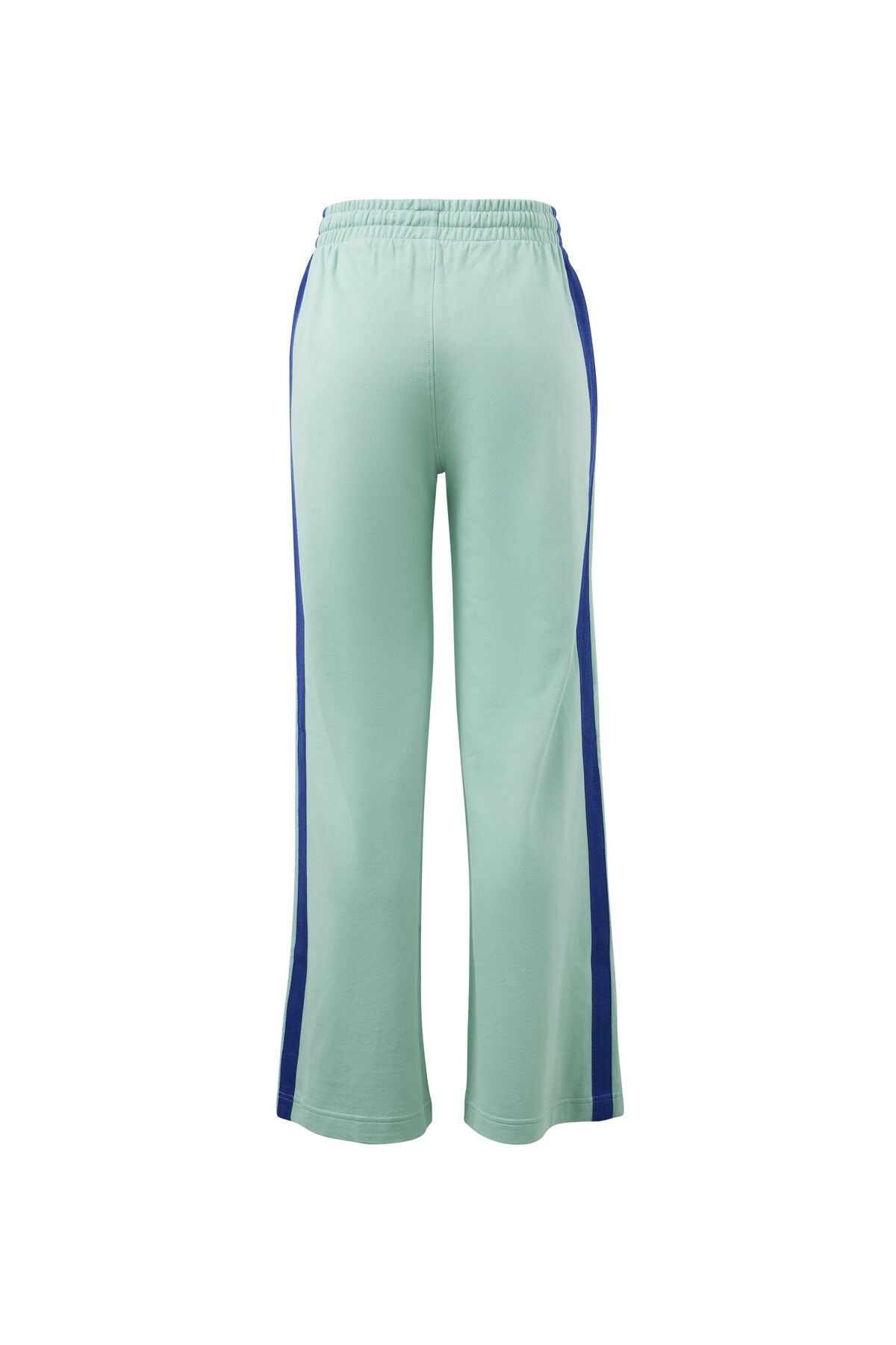 GIGI WIDE LEG TERRY TRACK PANT - SEAFOAM