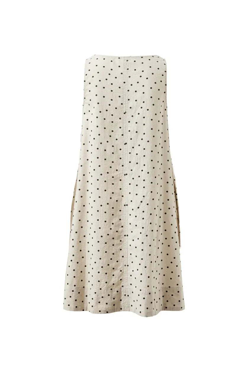 Parker Mini Dress in Putty Scattered Spots