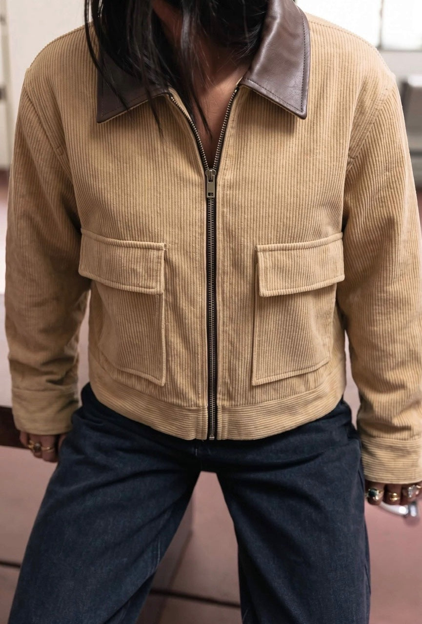 Cindy Cord Jacket - Tan