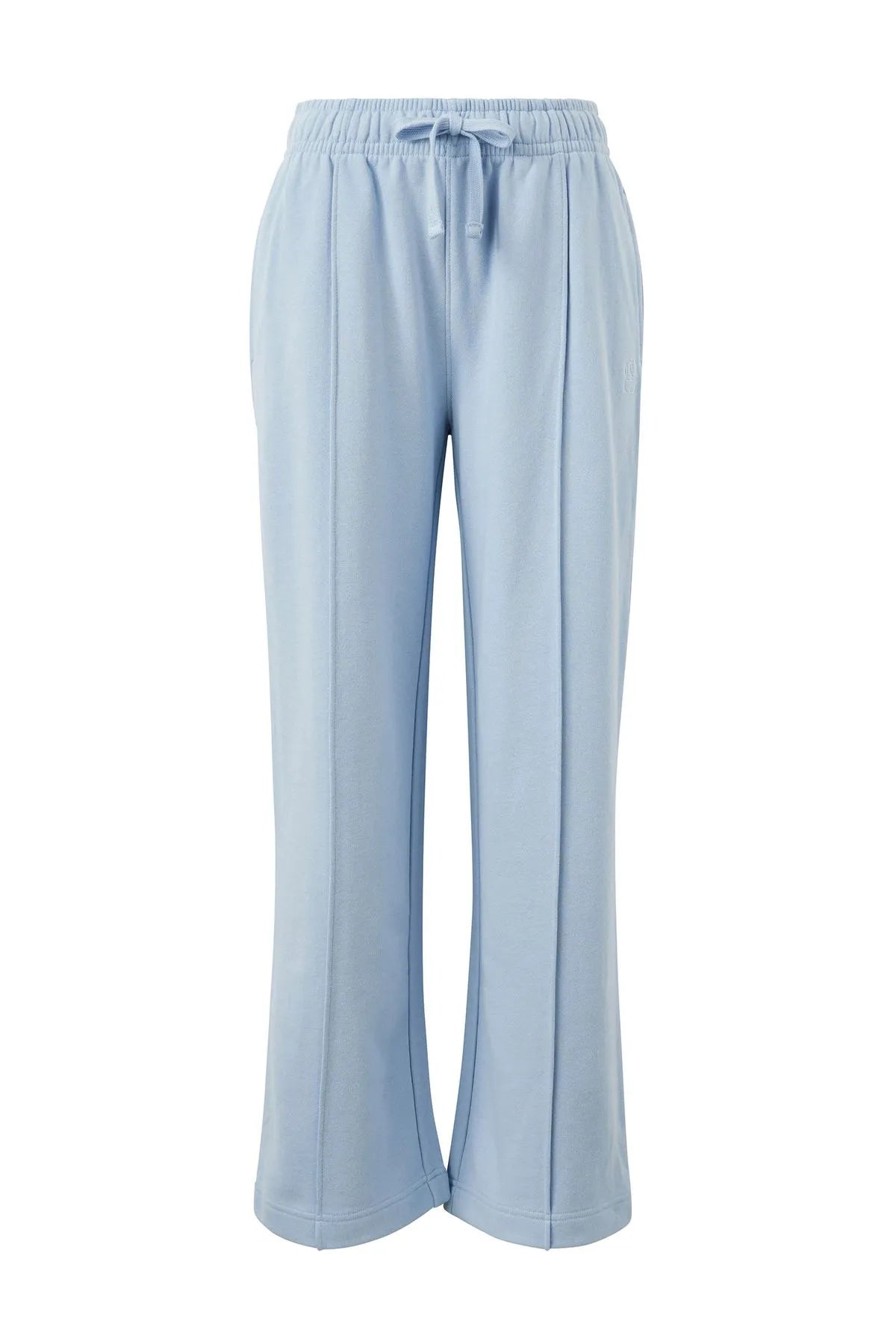 Ceres Life Gracie Pintuck Tracksuit Pants in Chalk Blue
