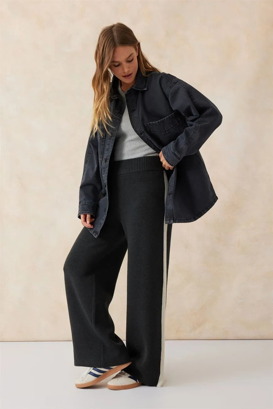 Ceres Life Bobbi Side Pocket Jacket in Washed Black
