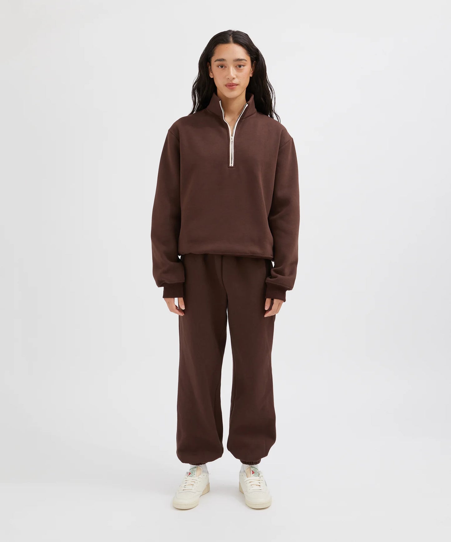 Holiday Shop Contrast Half Zip Sweat