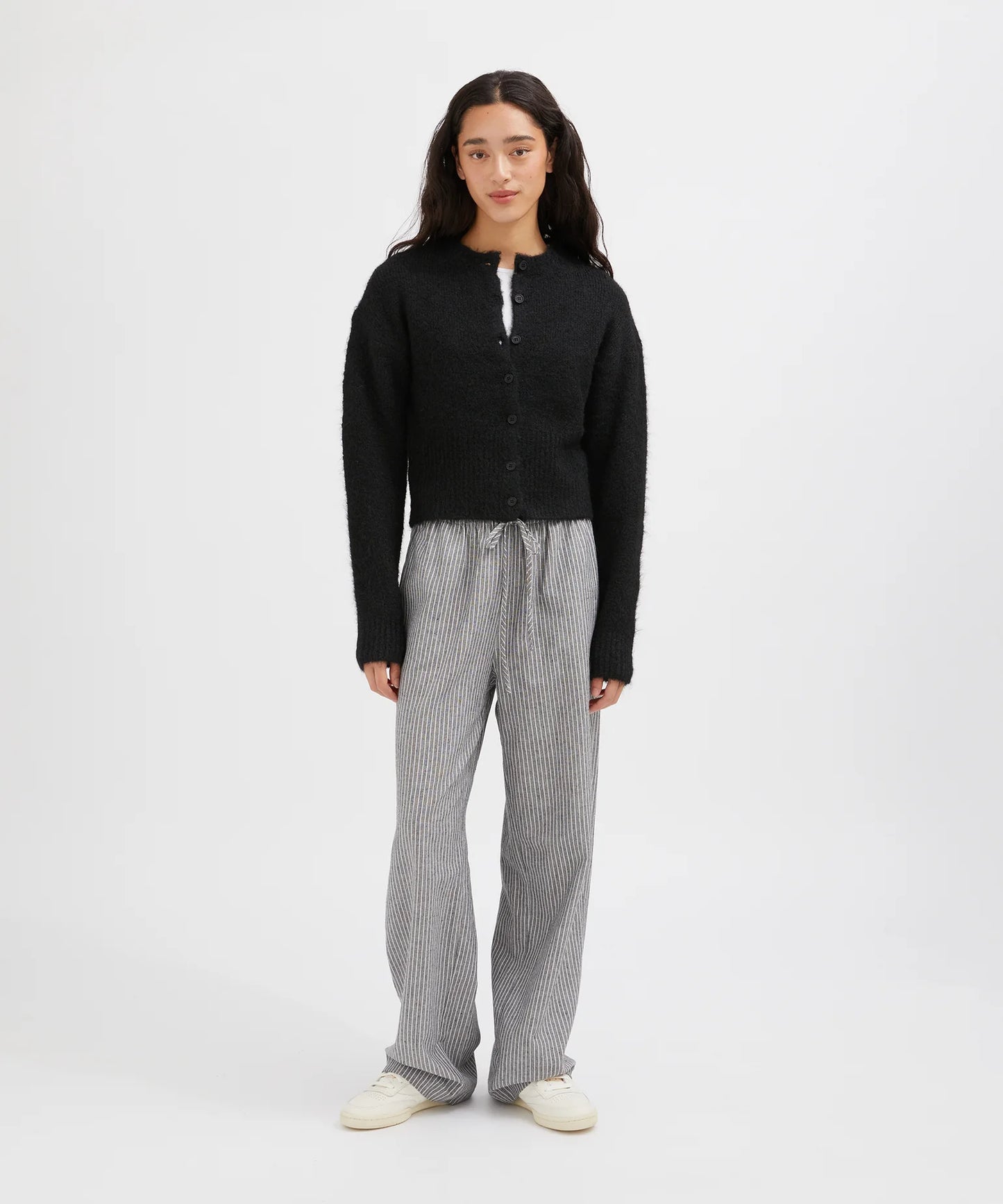 Holiday Shop Fluffy Cardigan in Black
