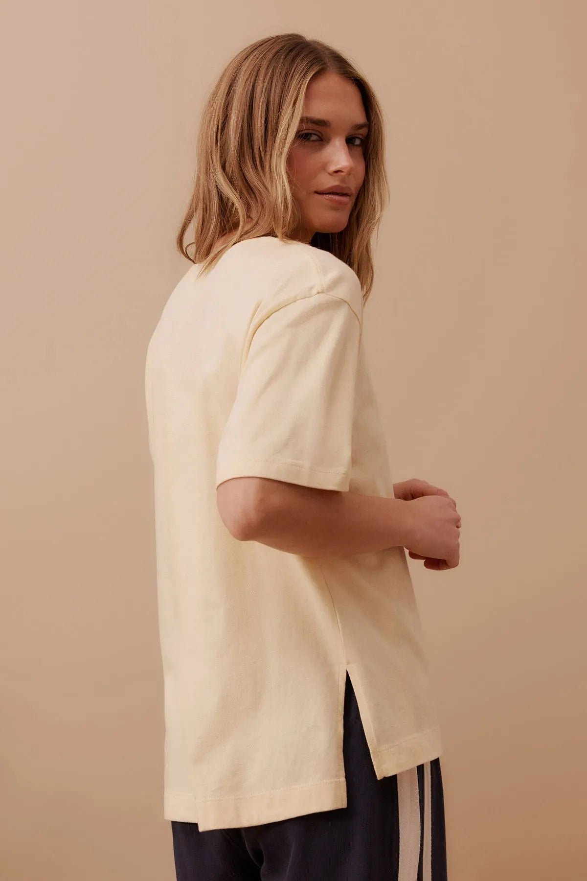 Ceres Life Stevie Slouchy Tee in Sunny Yellow