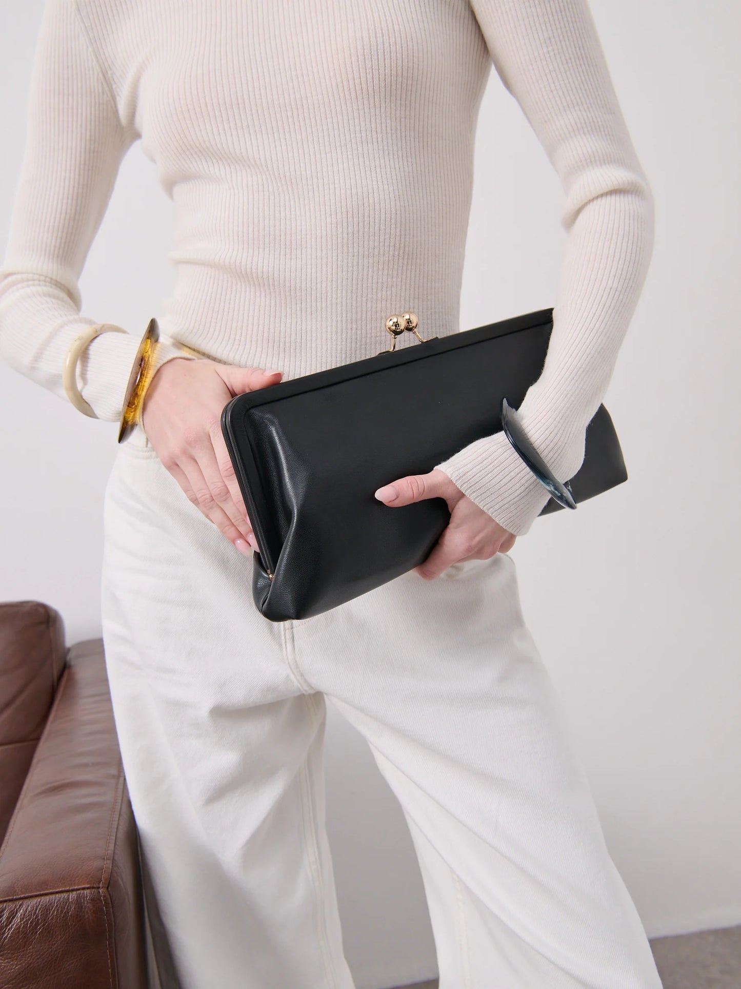 Lani Clutch Bag in Black