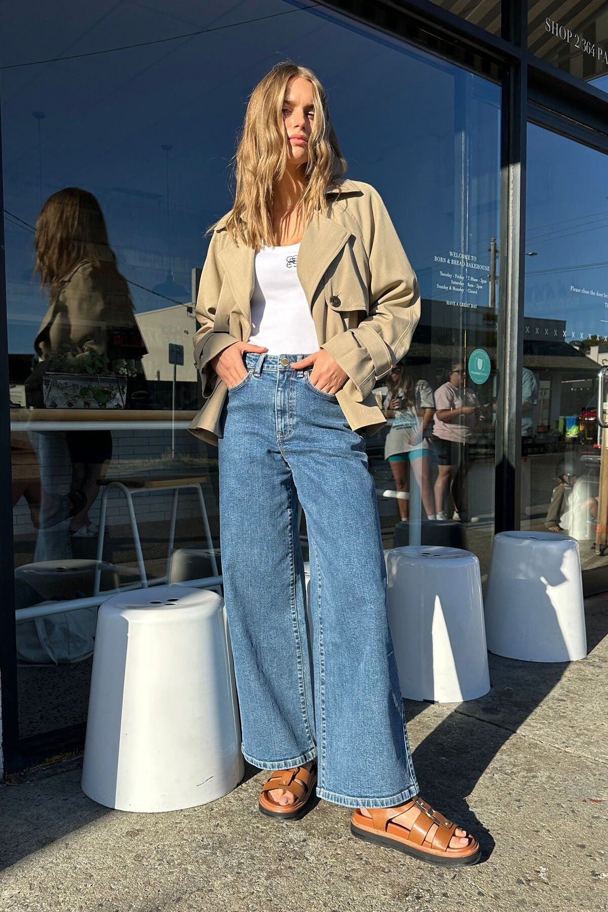 Ceres Life Core Wide Leg Jean (Evie) in Fresh Indigo