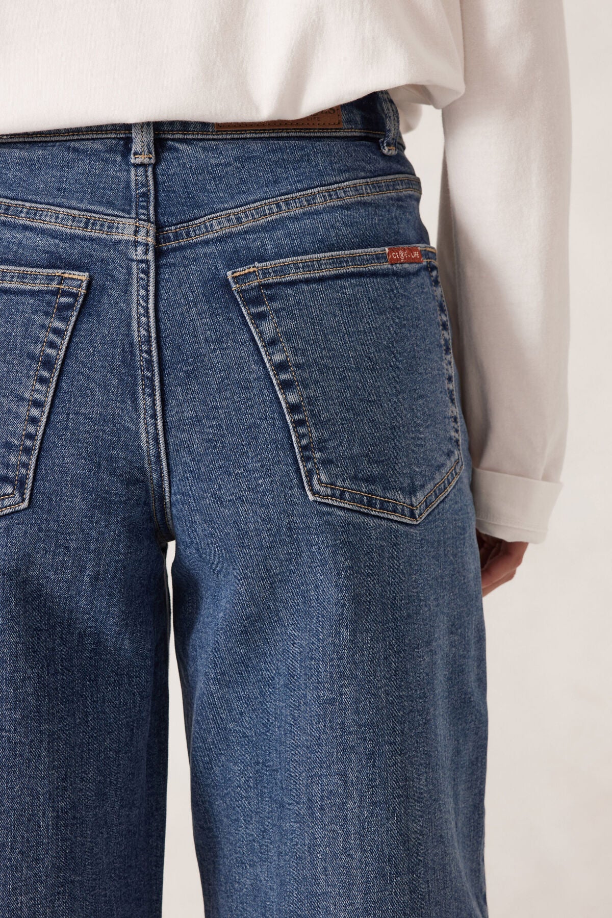 Ceres Life Core Wide Leg Jean (Evie) in Fresh Indigo