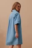 Ceres Life Ava Short Sleeve Yoke Detail Mini Dress
