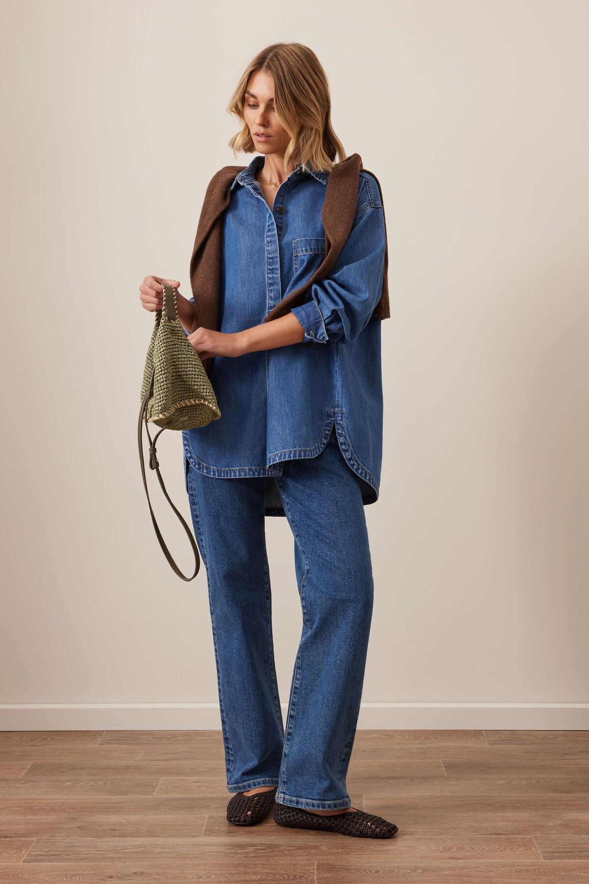 Gwynne Shirt in Fresh Indigo by Ceres Life