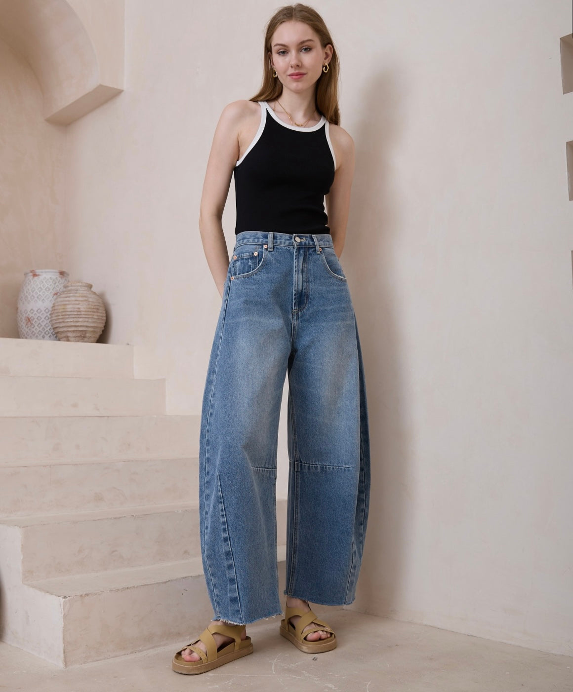 Barrel Leg Jeans