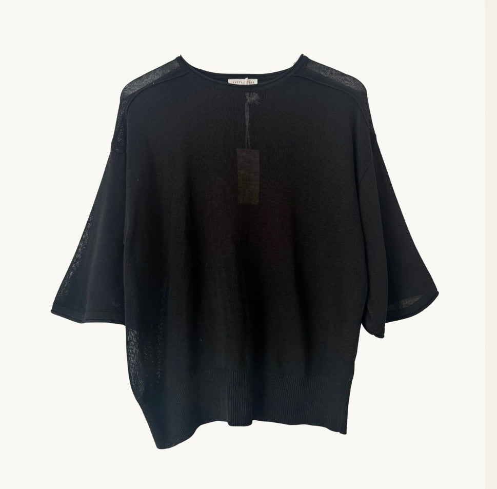 Cassie Knit Top in Black