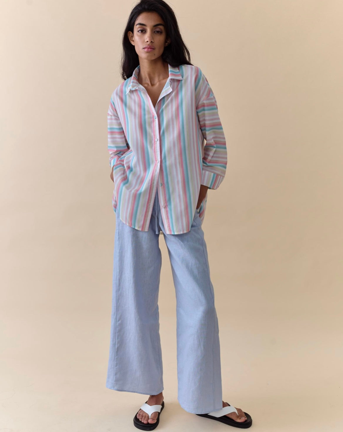 Little Lies Remy Pants in Blue