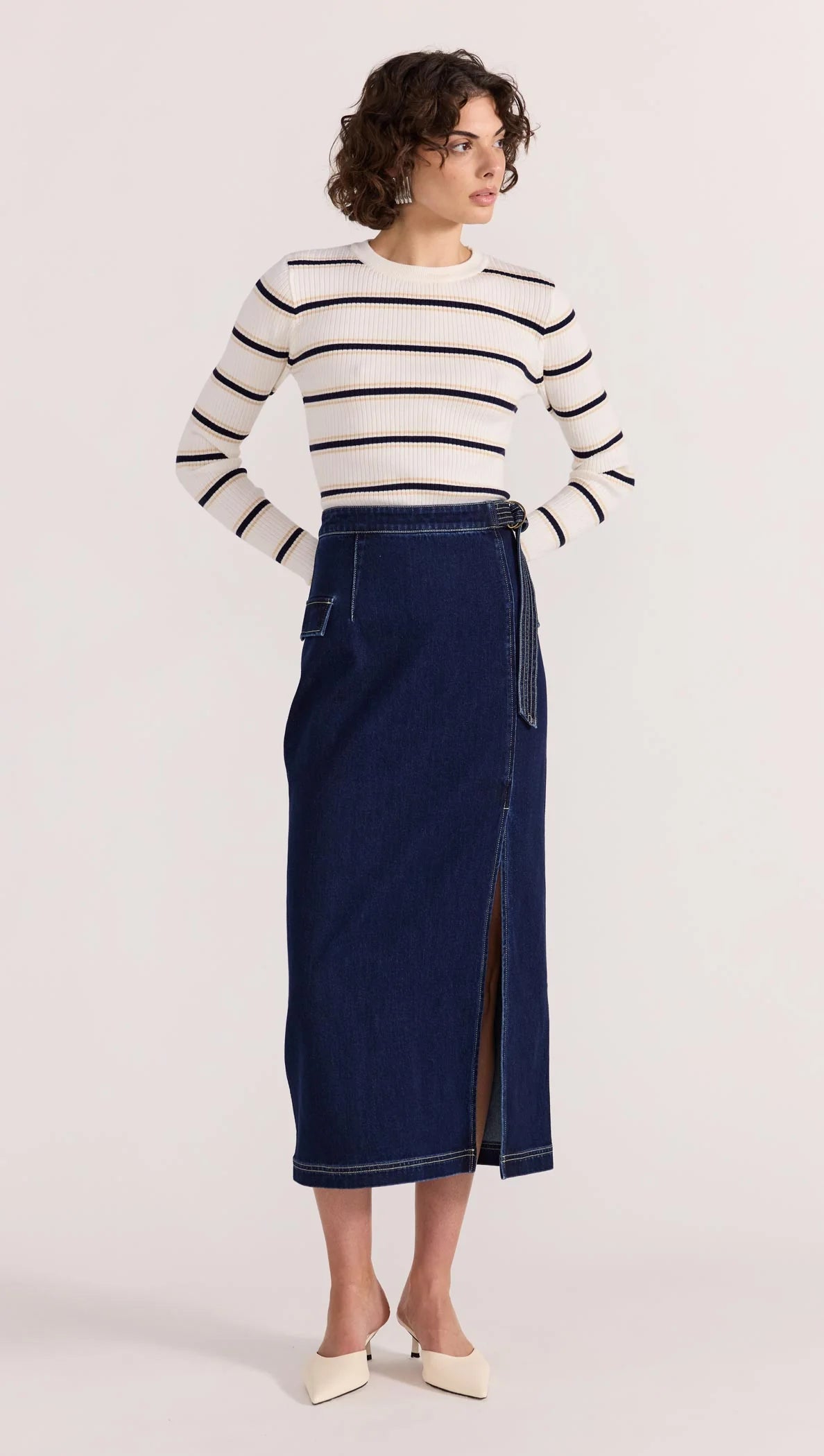Staple the Label Lennox Denim Skirt