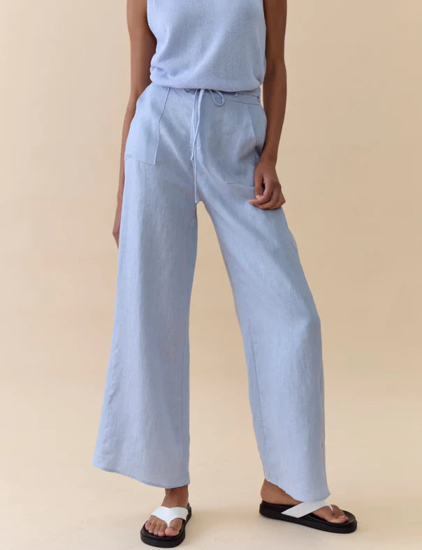 Little Lies Remy Pants in Blue