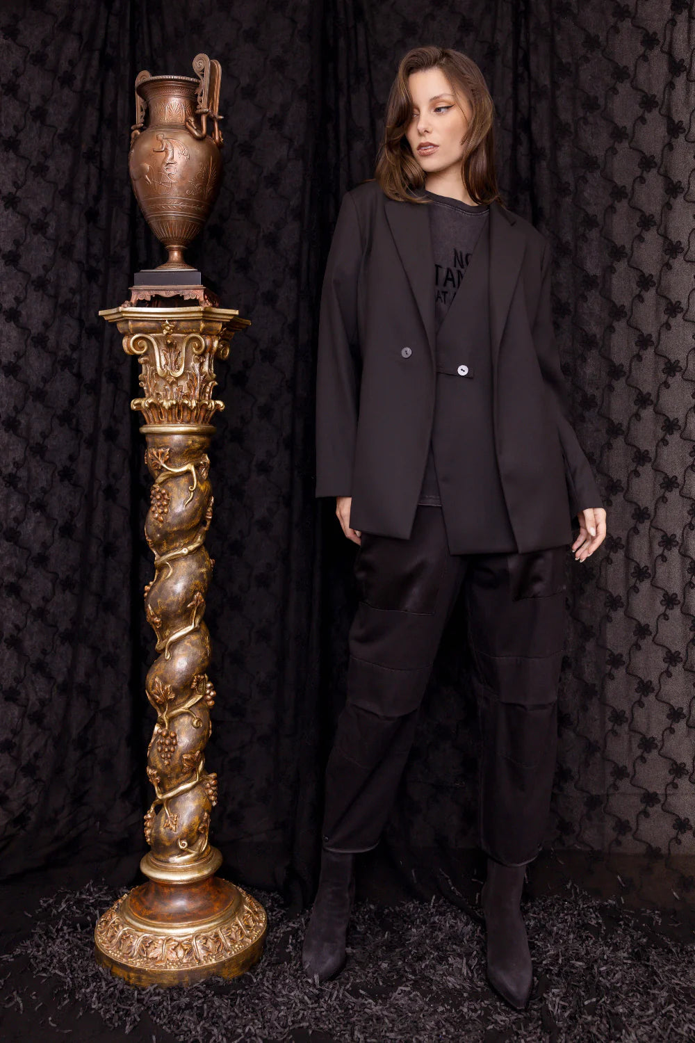 MA Dainty SeeSaw Jacket in Black