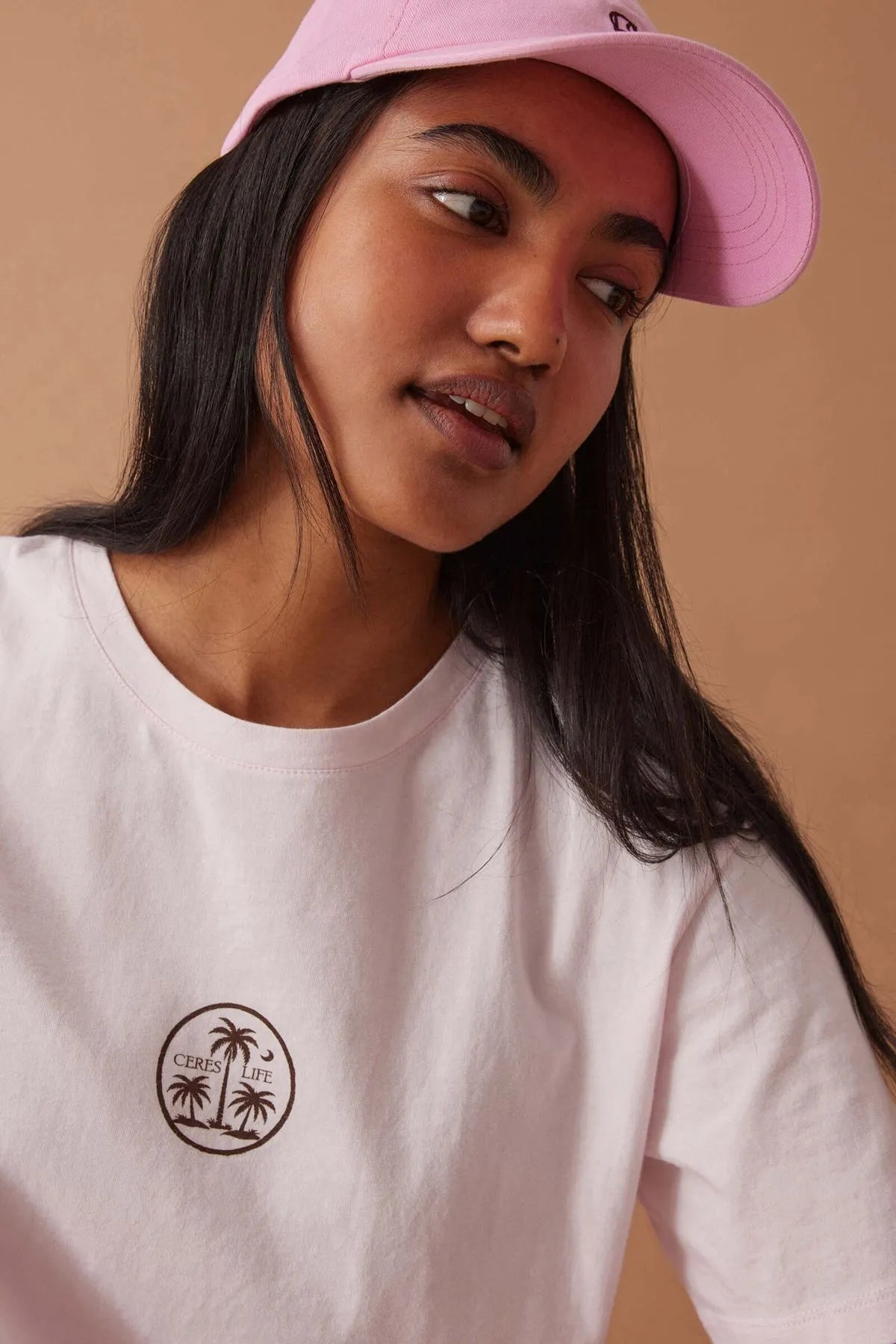 Ceres Life Stevie Slouchy Tee - Sun faded Tint Island Print