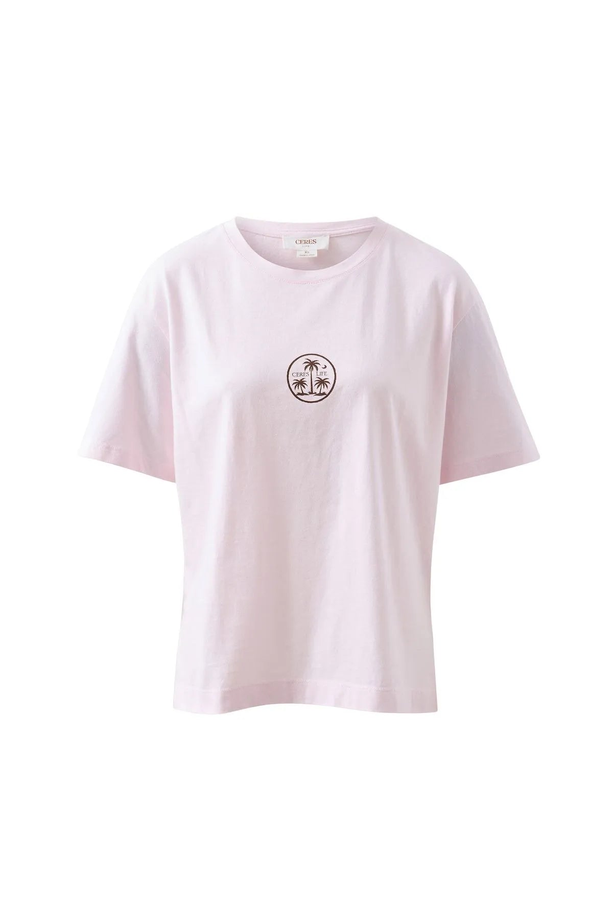 Ceres Life Stevie Slouchy Tee - Sun faded Tint Island Print