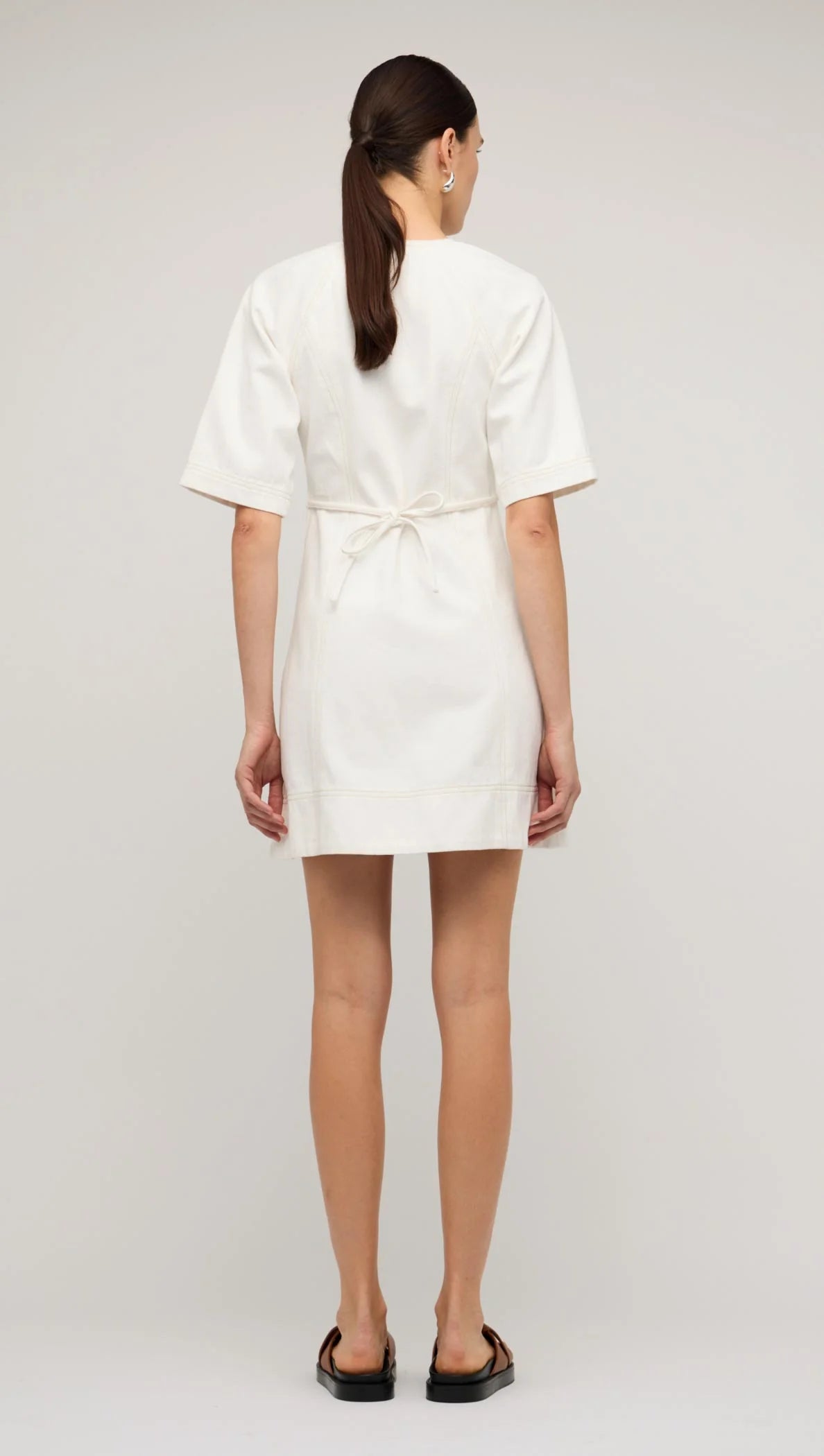 Staple the Label Zenith Denim Midi Dress with zip front