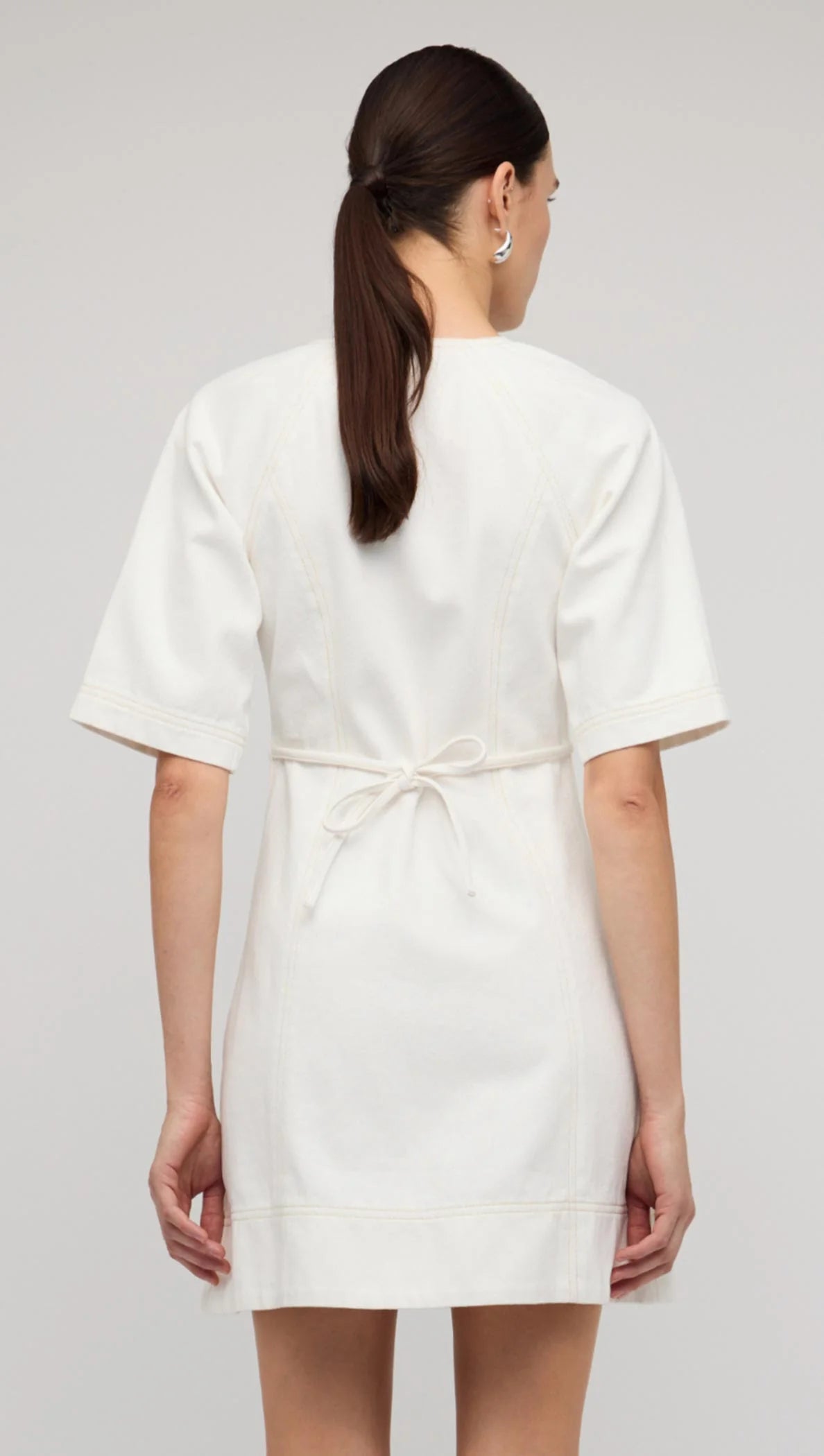 Staple the Label Zenith Denim Midi Dress with zip front