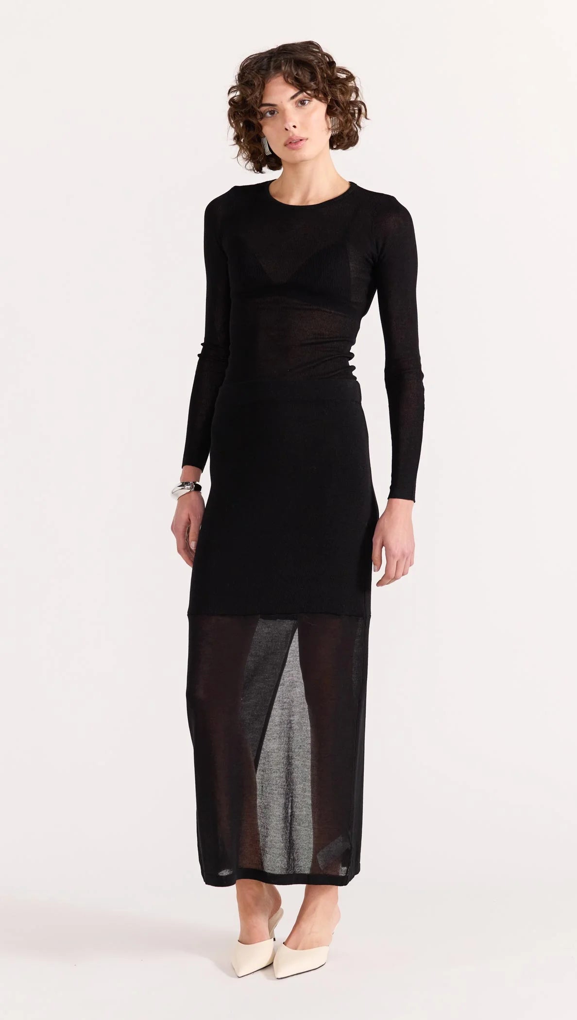 Staple the Label Asta Sheer Knit Top