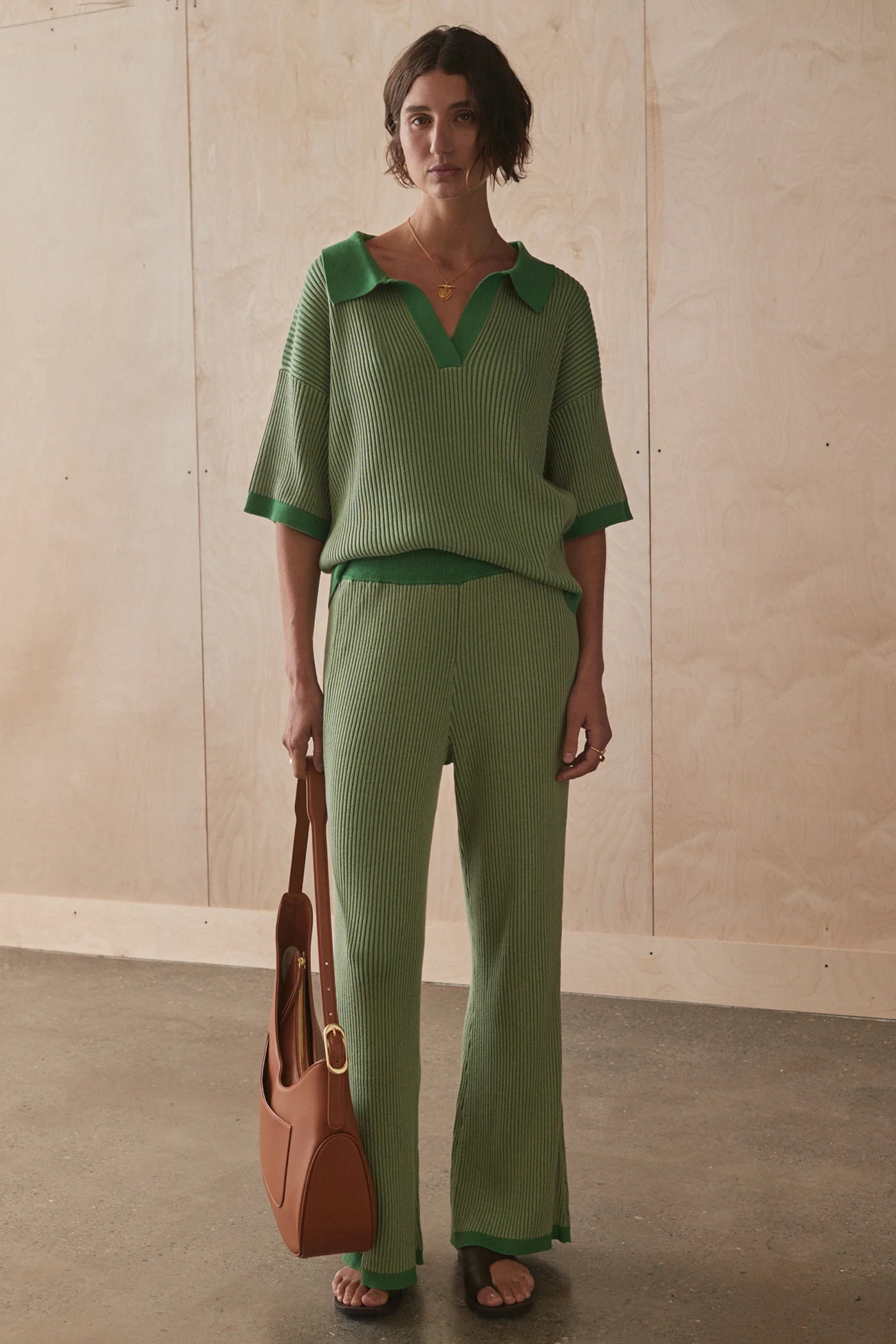 Sancia Ceilia Knit Pants in Matcha