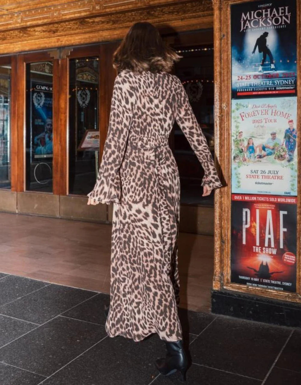 Savannah Faux Wrap Leopard Dress