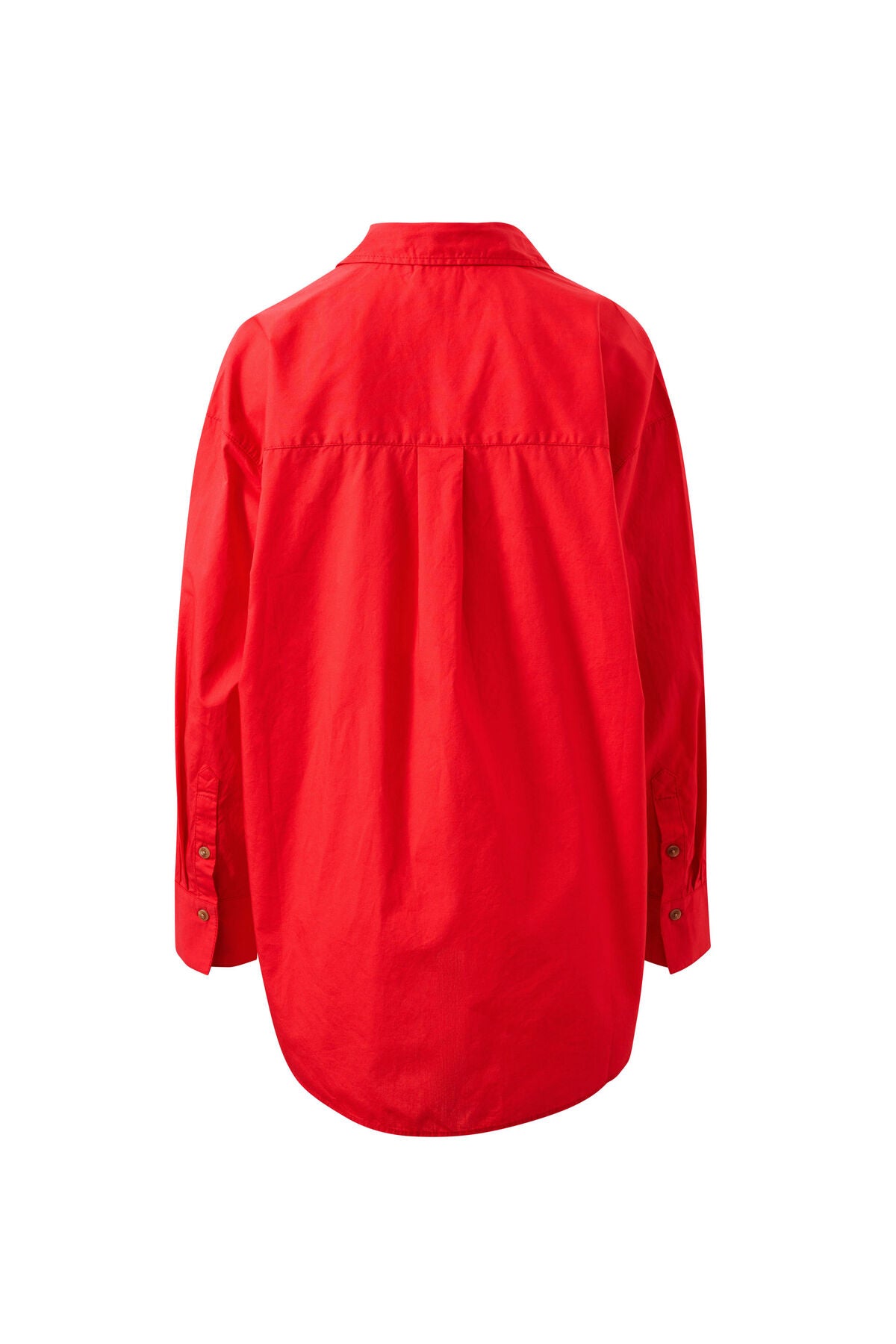 Peta Oversized Shirt in Heritage Red