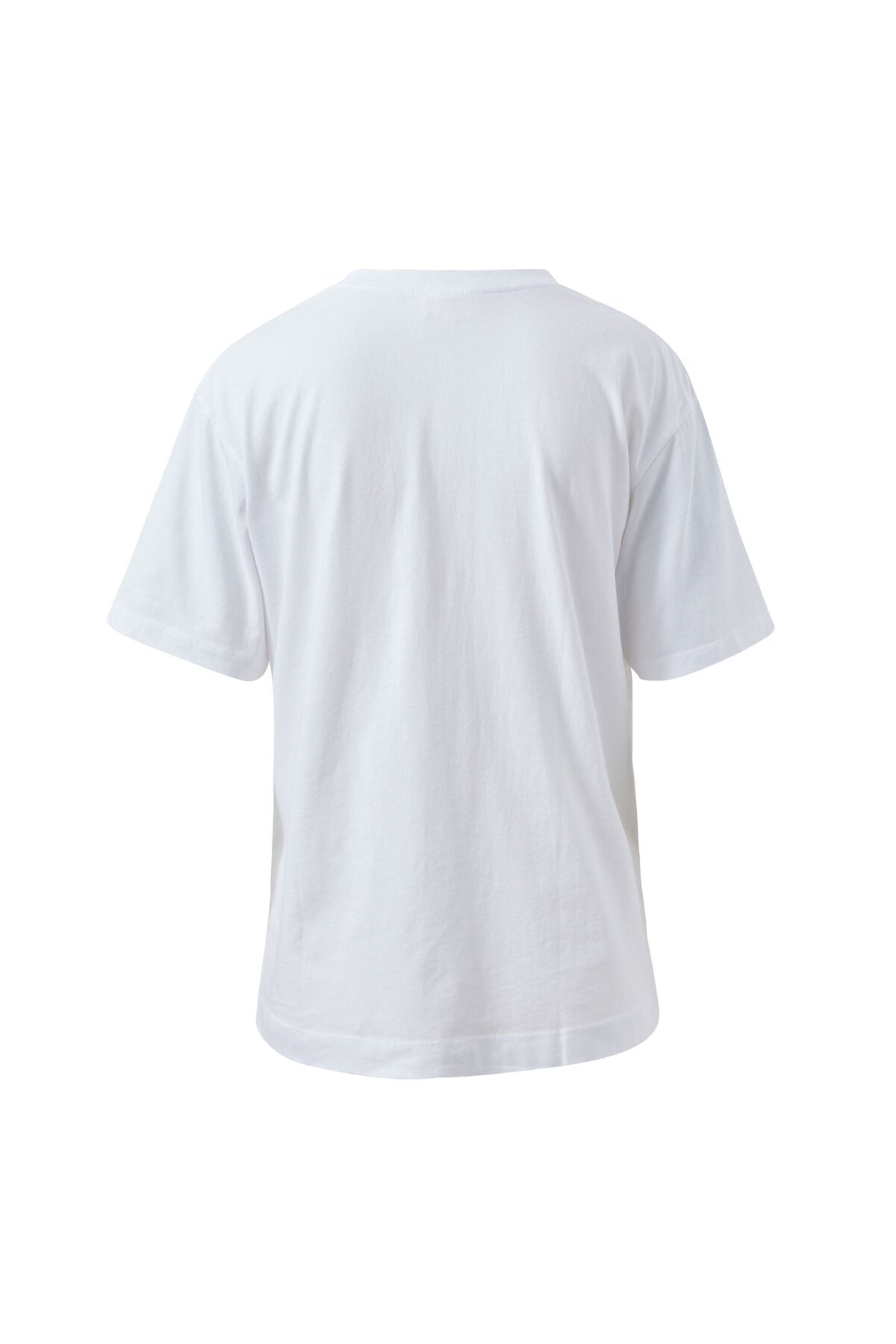 Stevie Slouchy Tee in White Chili / Red Varsity