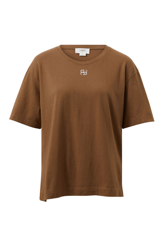 Ceres Life Stevie Slouchy Tee in Milk Chocolate