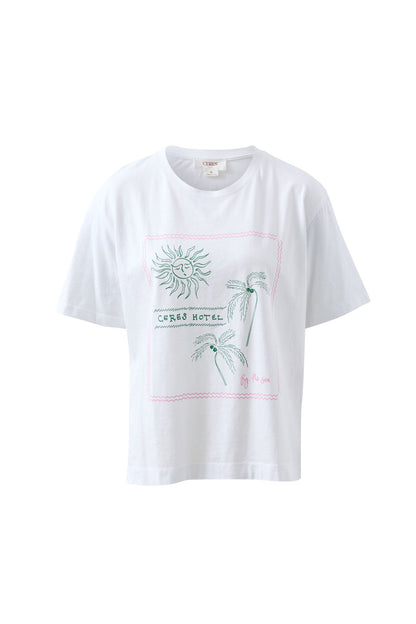 Ceres Life Stevie Slouchy Tee - Hotel Print