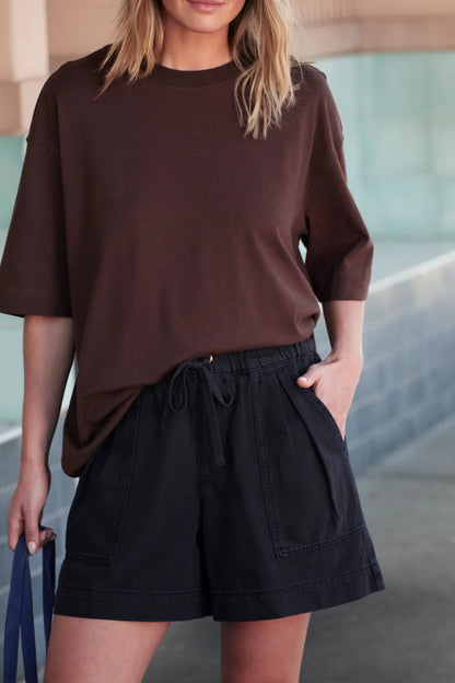 Darcy Shorts in Washed Black
