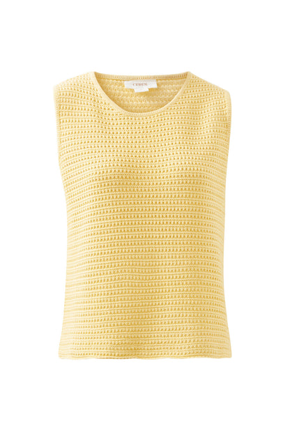 Margot Mesh Tank in Sunny Yellow