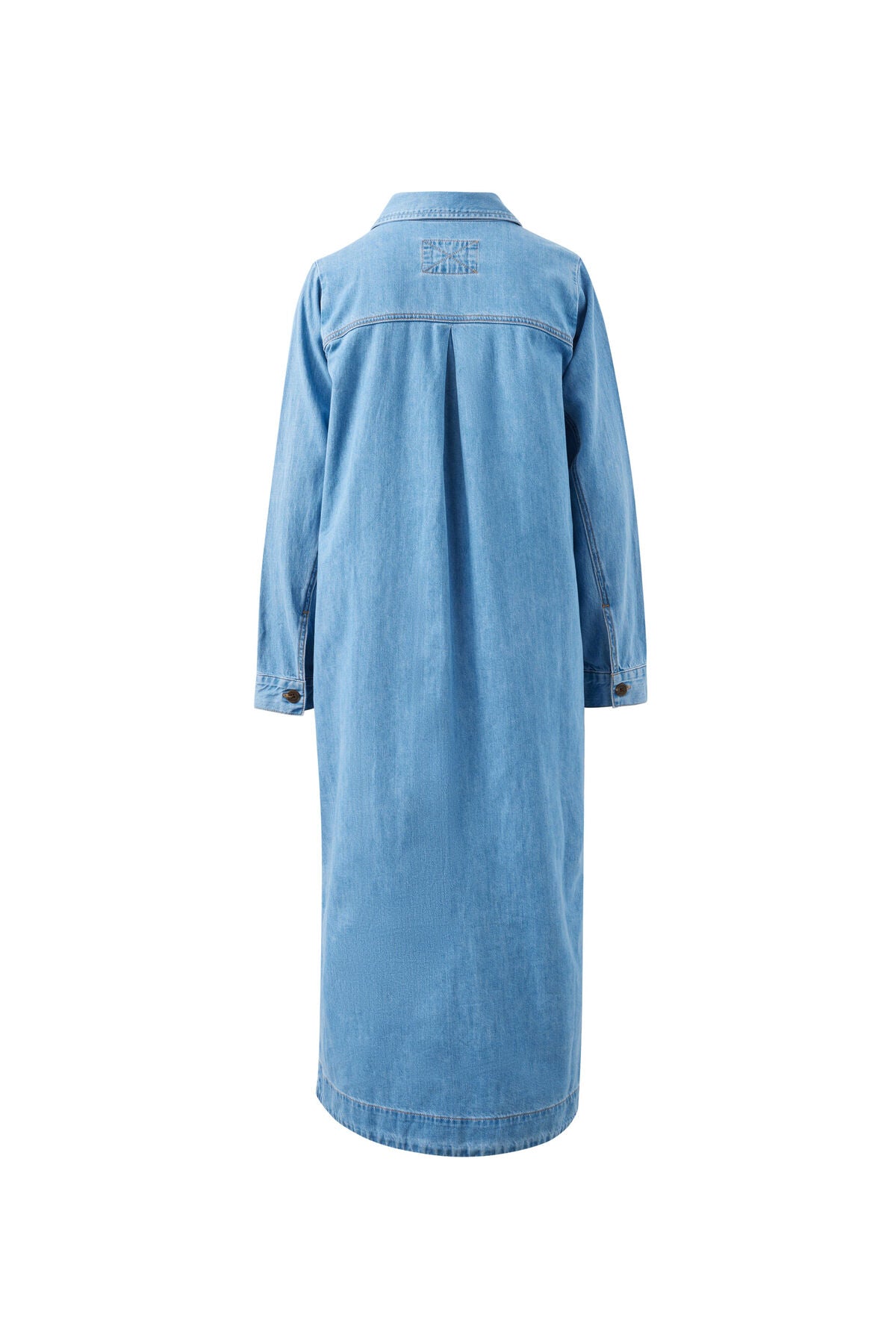 Rae Long Sleeve Midi Dress in New Vintage Blue