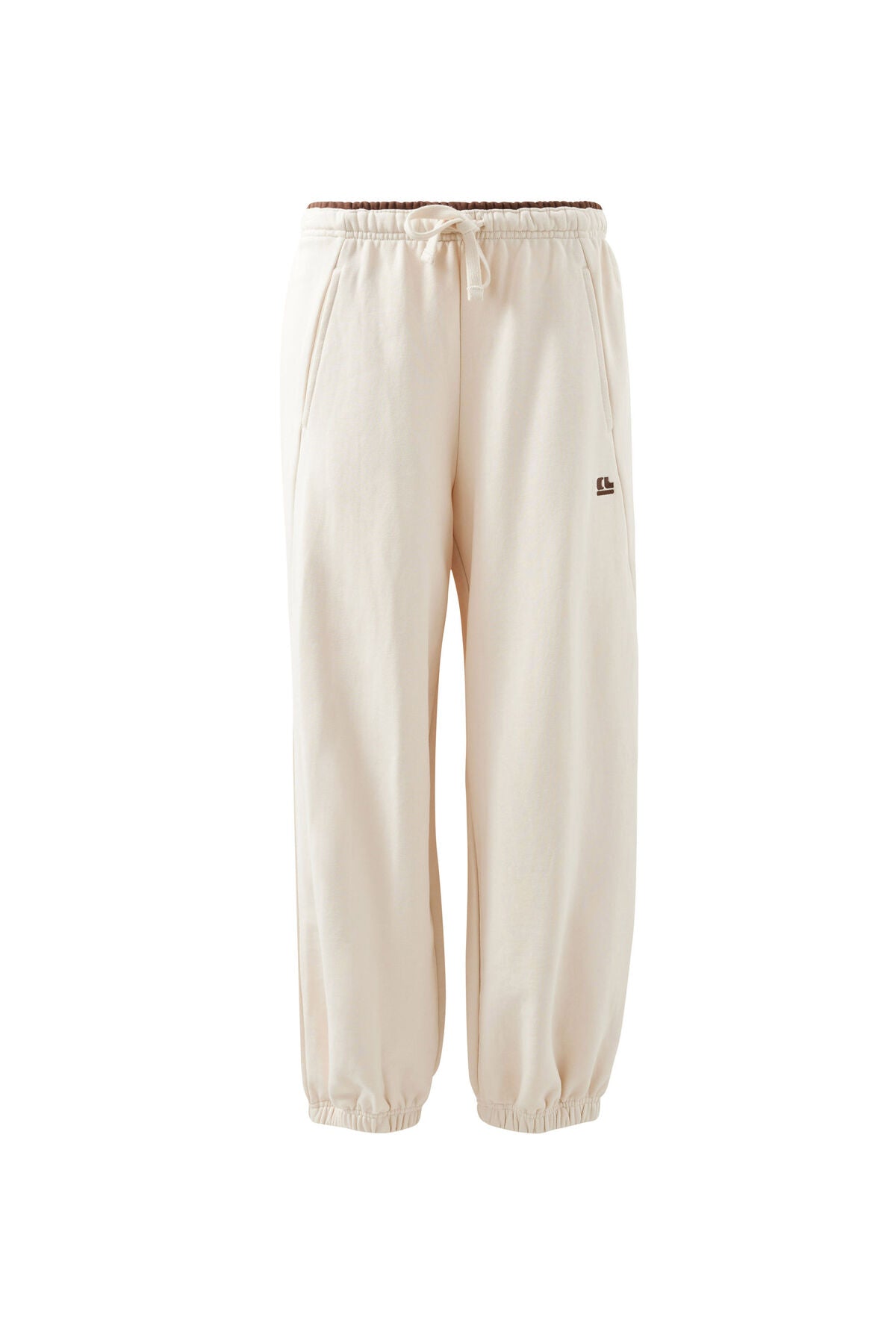 Bowie Tracksuit Pants in Buff Contrast Chocolate Bind
