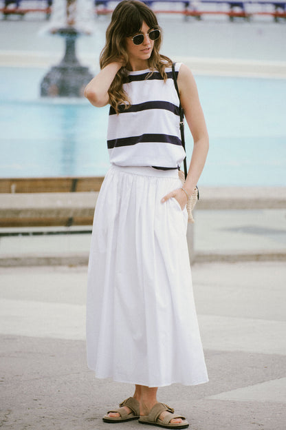 Ceres Life Florence Maxi Skirt in White