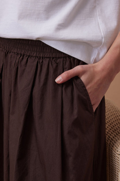 Ceres Life Florence Maxi Skirt in Chocolate