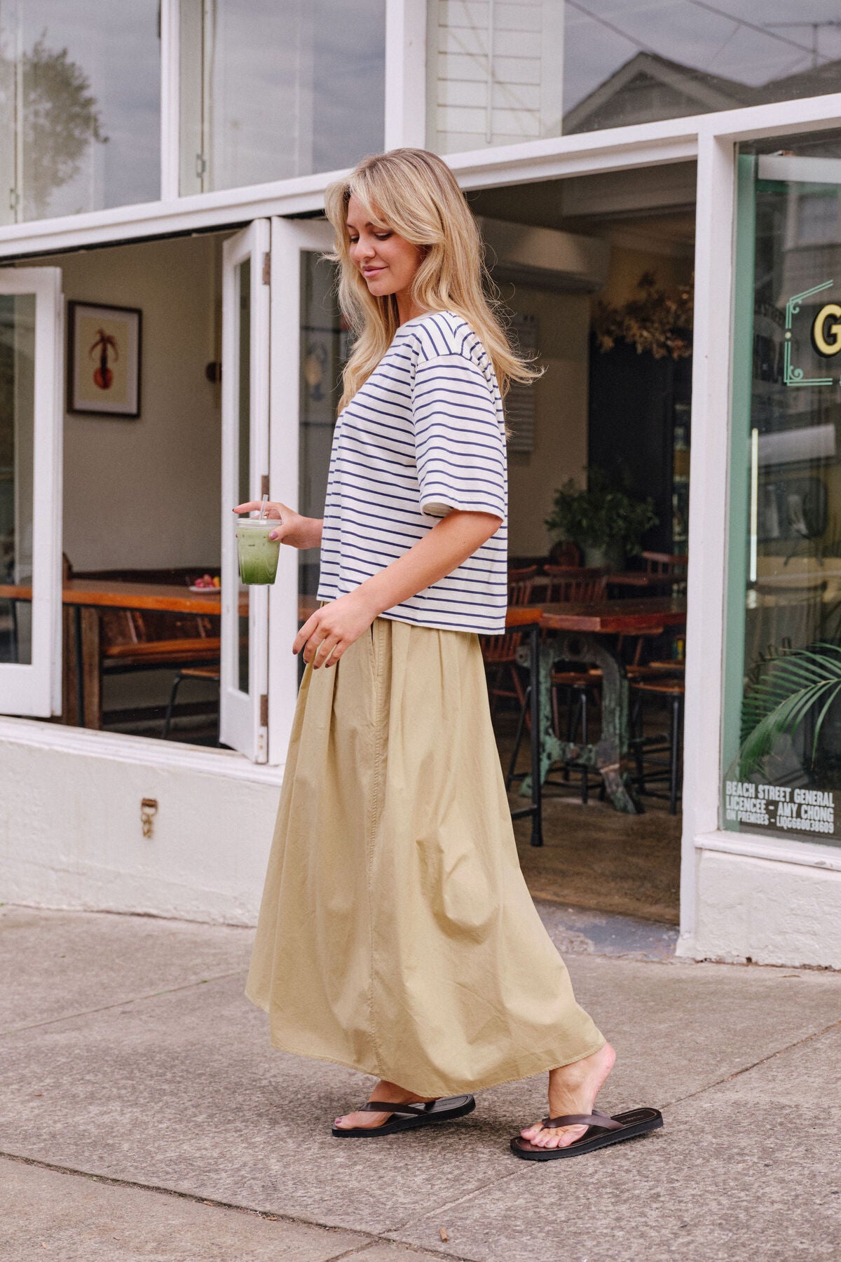 Ceres Life Florence Maxi Skirt in Burnt Butter